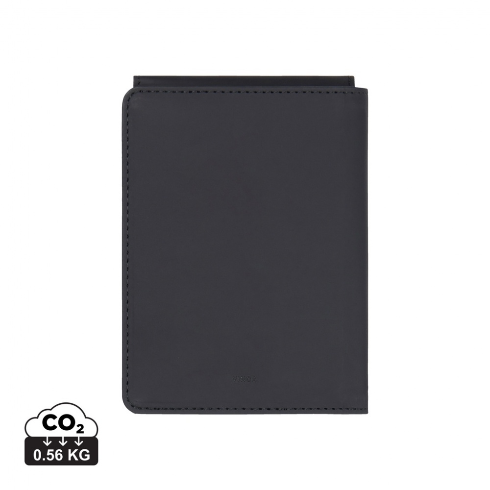 Logo trade corporate gift photo of: VINGA Baltimore RCS recycled polyester RFID passport cover