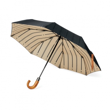 Logo trade promotional items picture of: VINGA Bosler AWARE™ recycled pet 21" foldable umbrella