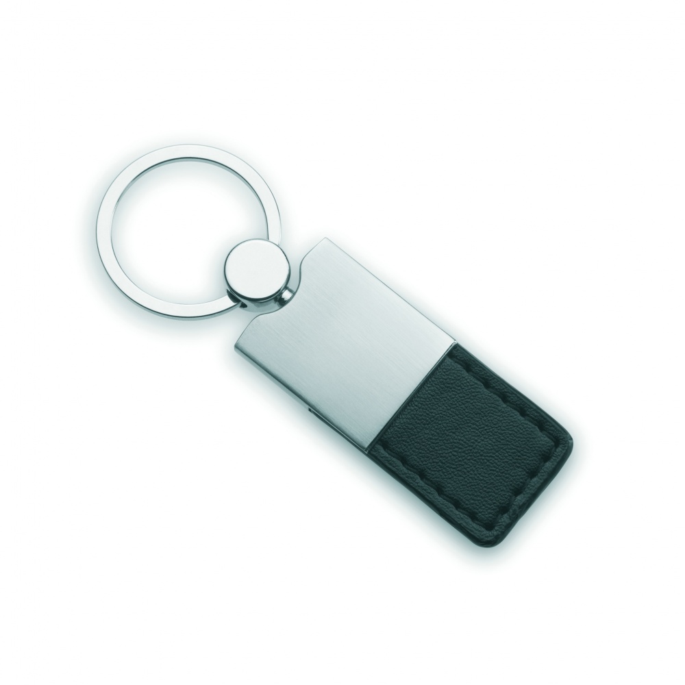 Logotrade corporate gifts photo of: PU and metal key ring Helsinki