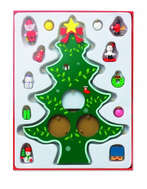 Logotrade promotional merchandise picture of: Wooden xmas tree decoration