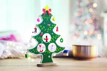 Logo trade promotional products picture of: Wooden xmas tree decoration