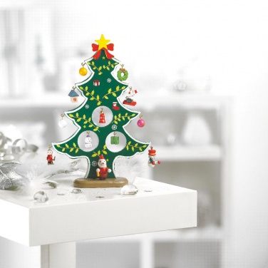 Logotrade advertising products photo of: Wooden xmas tree decoration