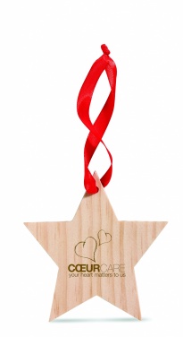 Logo trade promotional merchandise picture of: Star shaped hanger