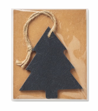 Logotrade advertising products photo of: Slate xmas hanger tree