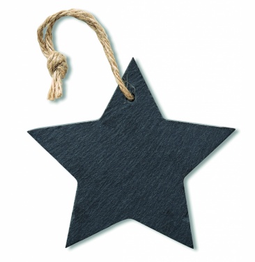 Logo trade promotional giveaway photo of: Slate xmas hanger star