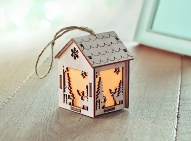 Logotrade promotional gift picture of: MDF house with light