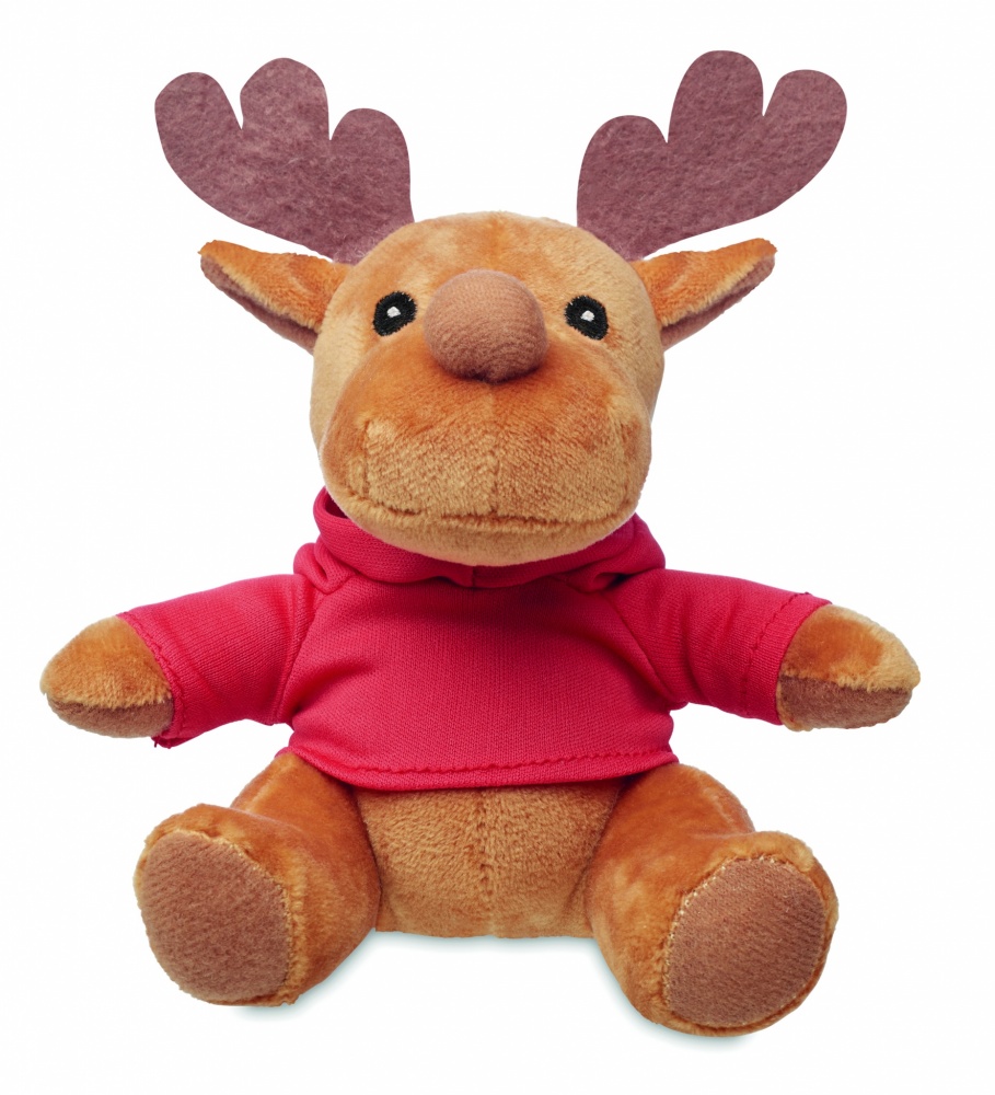 Logotrade promotional giveaways photo of: Plush reindeer with hoodie