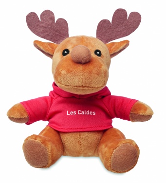 Logotrade promotional items photo of: Plush reindeer with hoodie