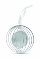 Circle decoration with ribbon, Silver