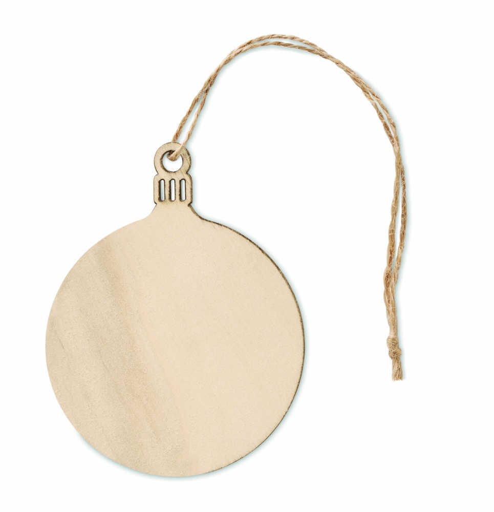 Logotrade advertising products photo of: Wooden Tree bauble hanger