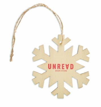 Logotrade business gift image of: Snowflake Tree hanger