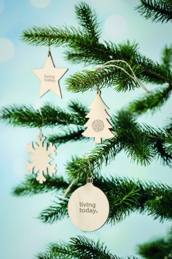 Logo trade promotional product photo of: Snowflake Tree hanger