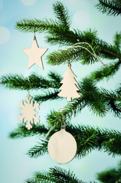 Logo trade corporate gifts image of: Snowflake Tree hanger