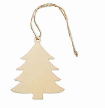 Logo trade corporate gift photo of: Wooden Tree shaped hanger