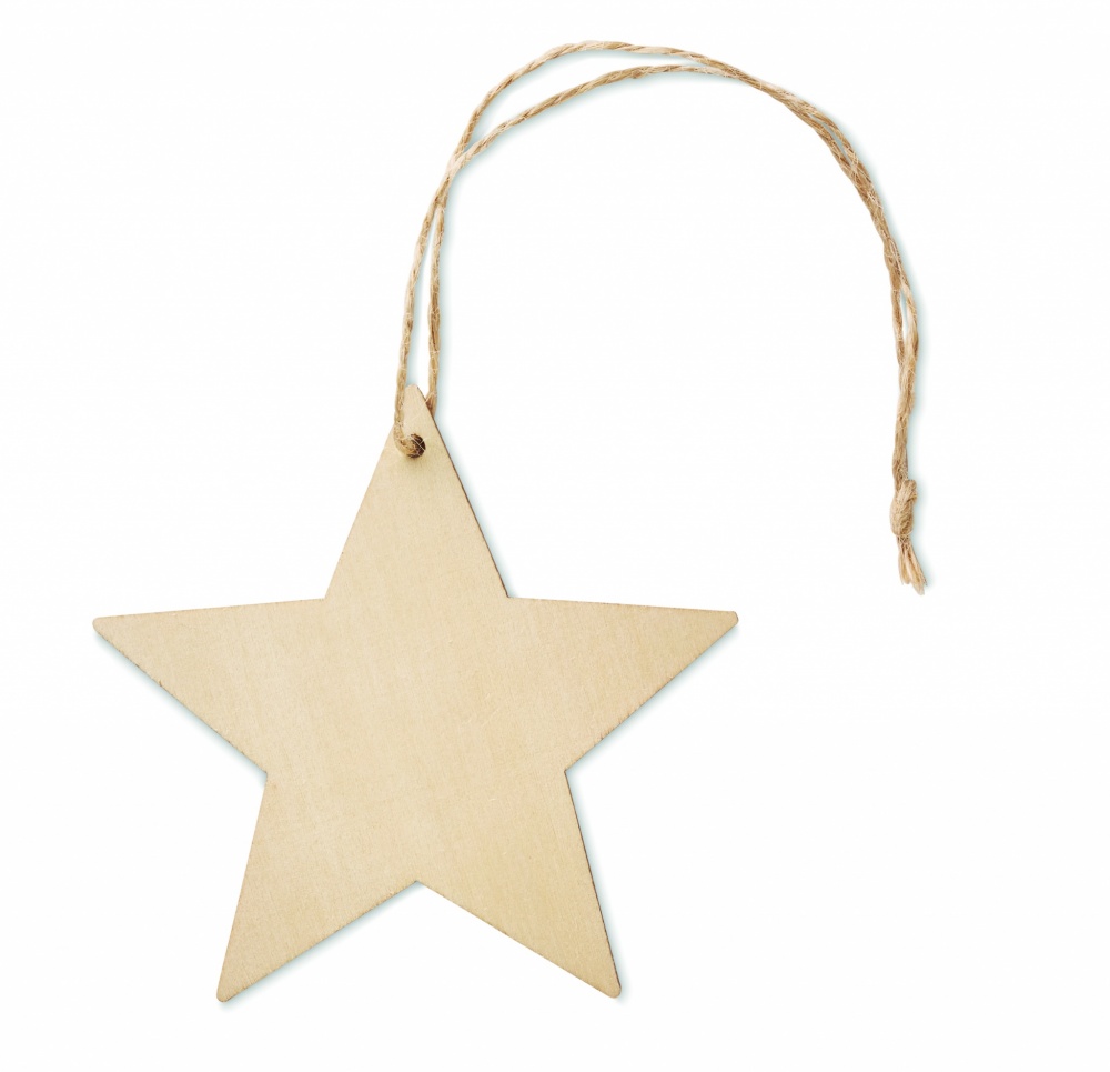 Logotrade promotional giveaways photo of: Wooden star shaped hanger