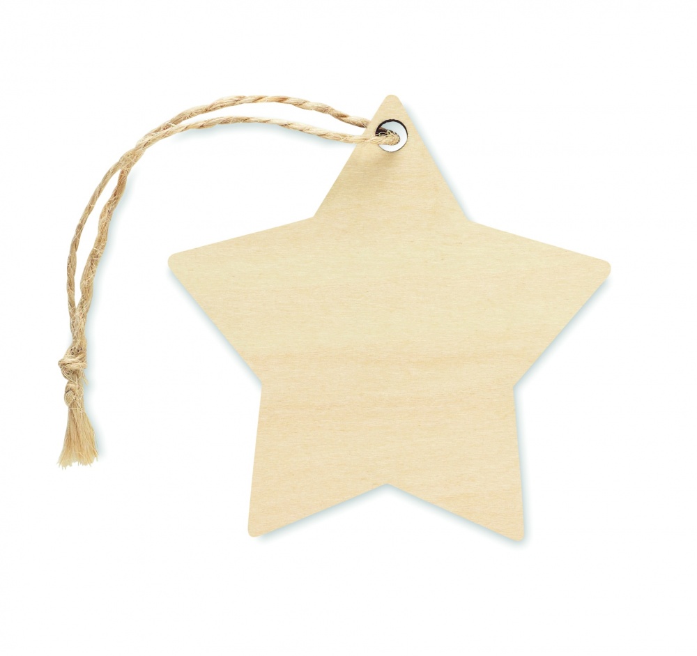 Logo trade promotional products image of: Christmas ornament star