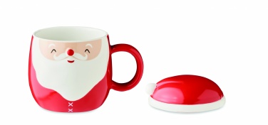 Logo trade promotional merchandise picture of: Ceramic mug with lid 370 ml