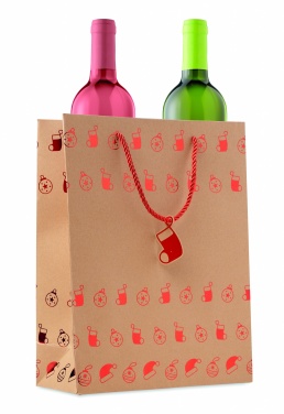 Logo trade promotional giveaways image of: Gift paper bag with pattern