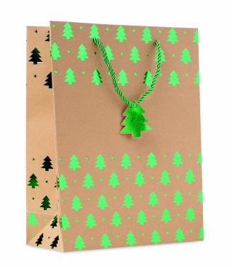 Logo trade corporate gift photo of: Gift paper bag with pattern