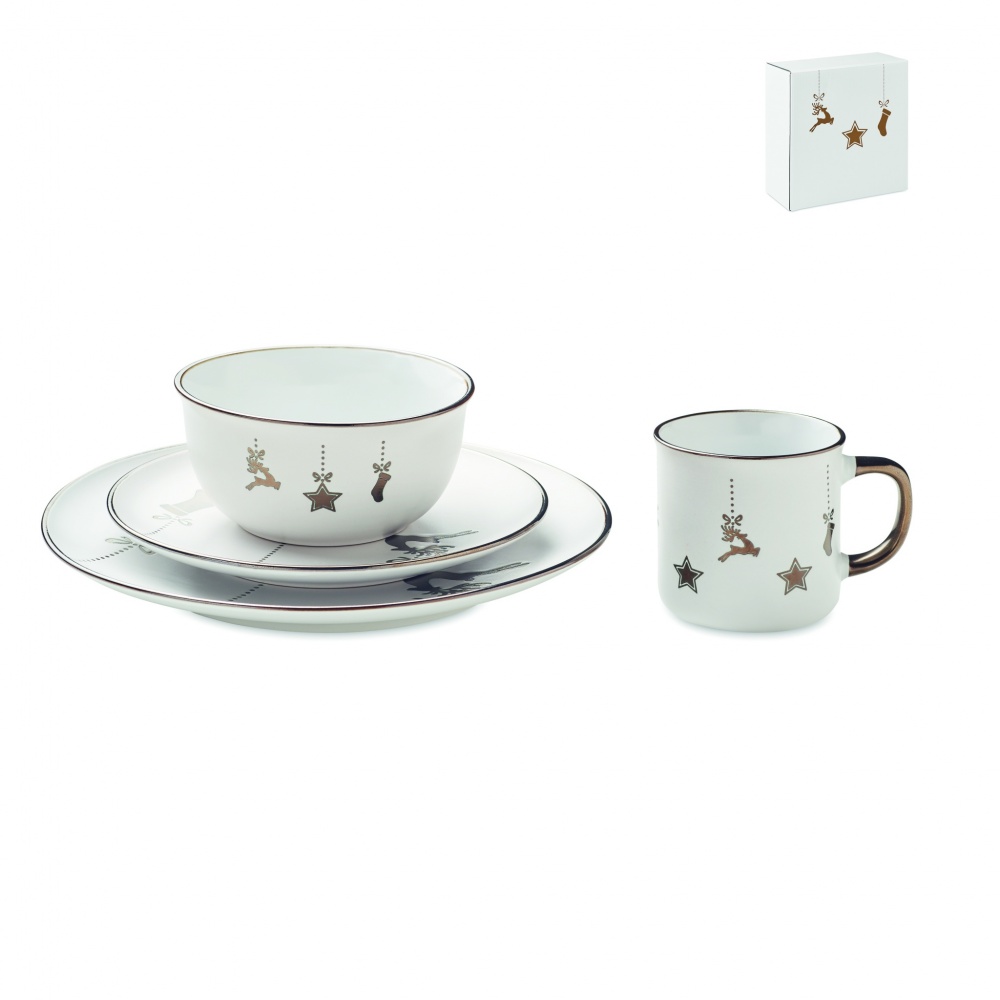 Logotrade corporate gifts photo of: 4 piece ceramic place setting