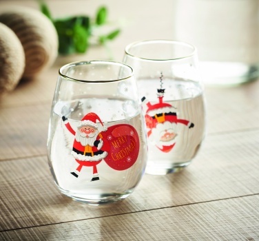 Logotrade advertising products photo of: Set of 2 Christmas glasses