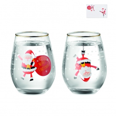 Logotrade promotional merchandise picture of: Set of 2 Christmas glasses