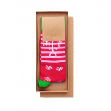 Logo trade promotional gifts picture of: Pair of Christmas socks M