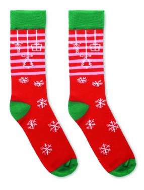 Logo trade corporate gifts image of: Pair of Christmas socks L