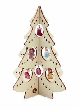 Logotrade business gifts photo of: Wooden Xmas tree decoration