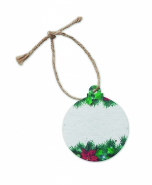 Logotrade business gift image of: Seed paper Xmas ornament