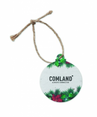 Logotrade promotional gift image of: Seed paper Xmas ornament