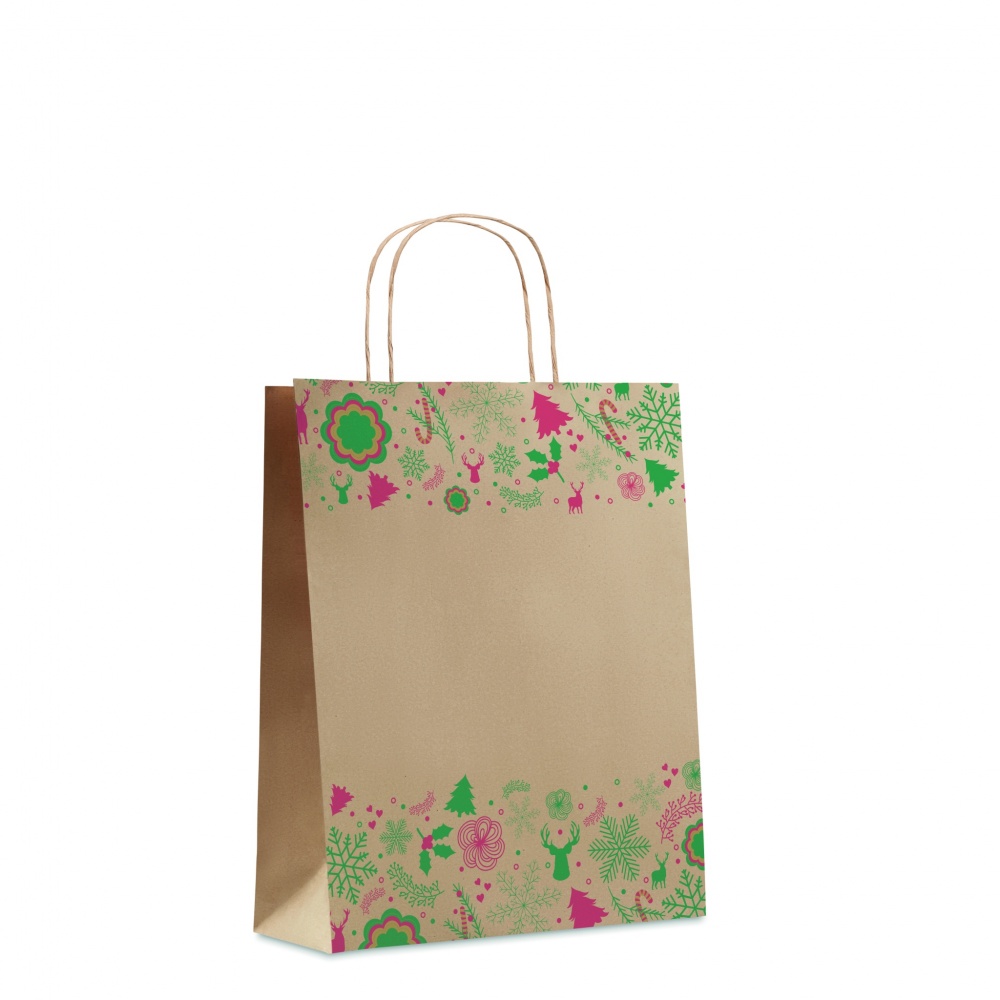 Logo trade promotional giveaways image of: Gift paper bag medium