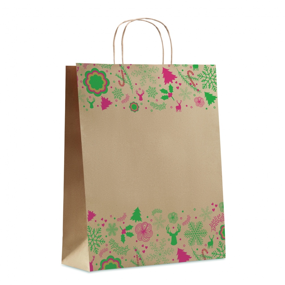 Logo trade promotional giveaway photo of: Gift paper bag large