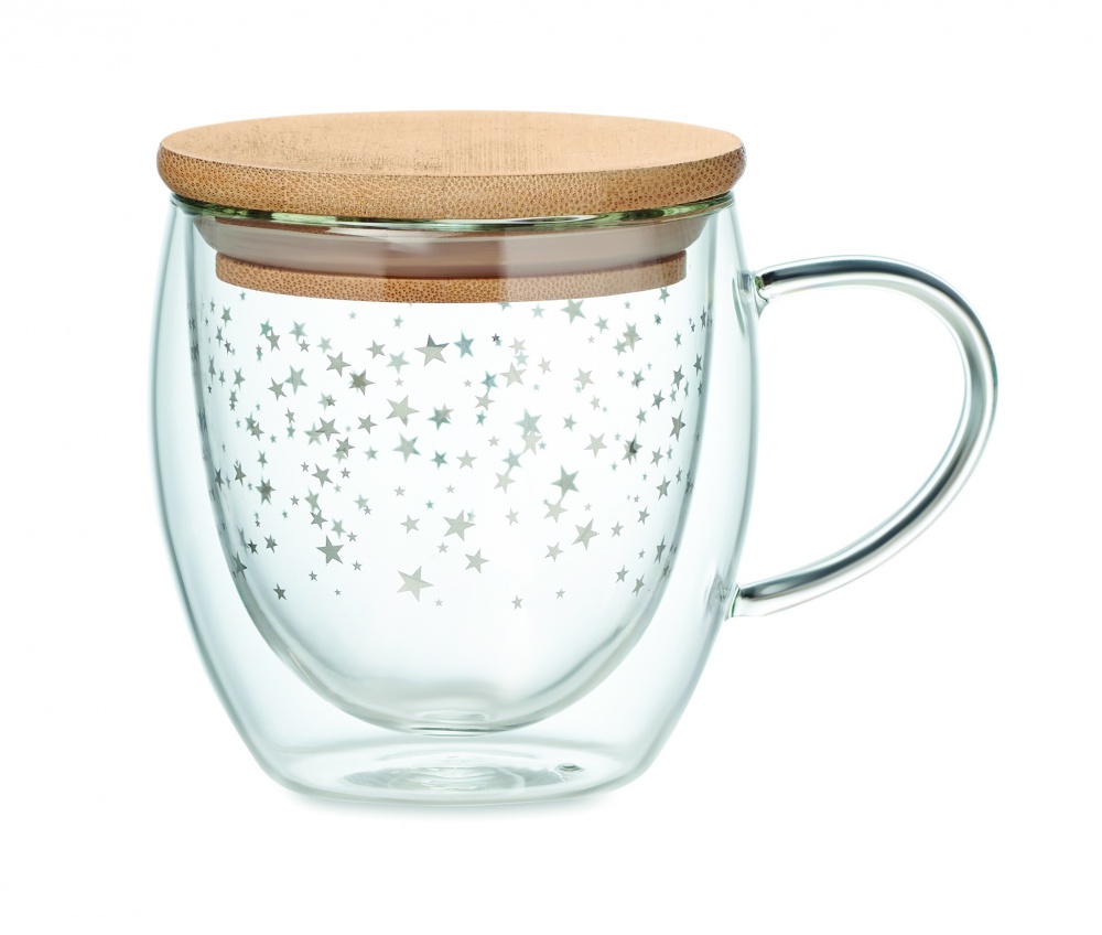 Logo trade promotional item photo of: Double wall borosilicate mug