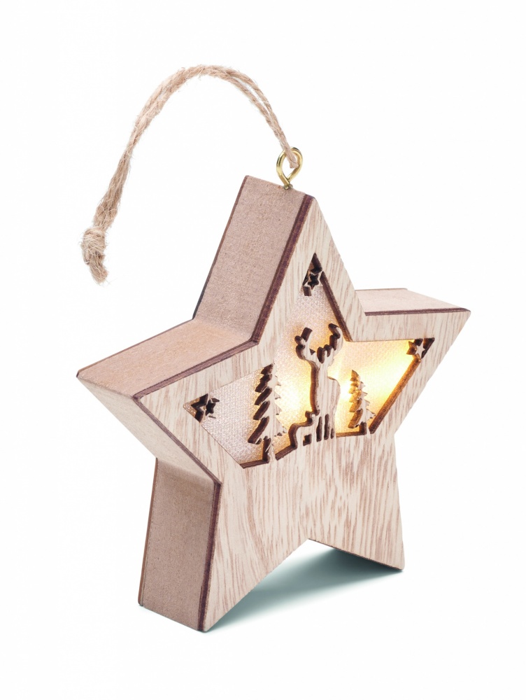 Logotrade corporate gifts photo of: MDF star with light