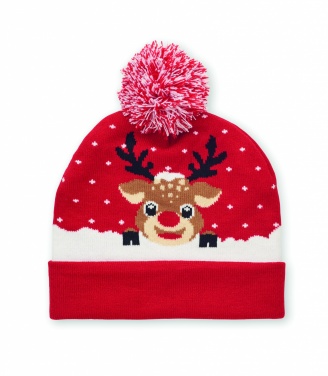 Logo trade promotional gifts picture of: Christmas knitted beanie