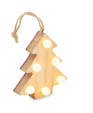 Logotrade business gift image of: Wooden weed tree with lights