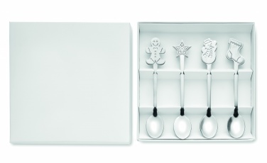 Logotrade promotional giveaway picture of: Set of 4 Christmas tea spoon