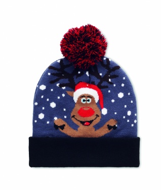 Logotrade promotional giveaway image of: Christmas knitted beanie LED