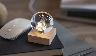 Logo trade advertising products image of: Christmas LED crystal ball