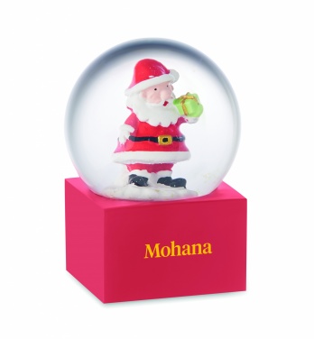 Logo trade business gifts image of: Small snow ball glass ornament