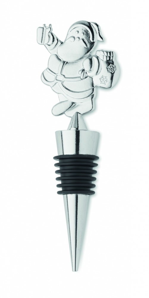 Logo trade promotional giveaways image of: Bottle stopper Christmas motif