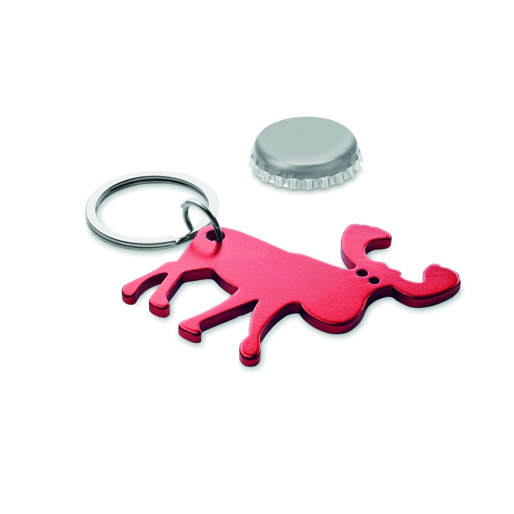 Logotrade promotional item image of: Recycled aluminium key ring Pori