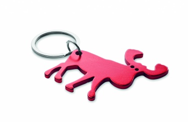 Logo trade advertising products picture of: Recycled aluminium key ring Pori