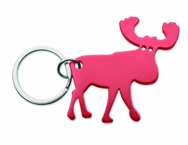 Logo trade promotional giveaways picture of: Recycled aluminium key ring