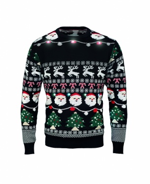 Logo trade business gift photo of: Christmas LED sweater S/M