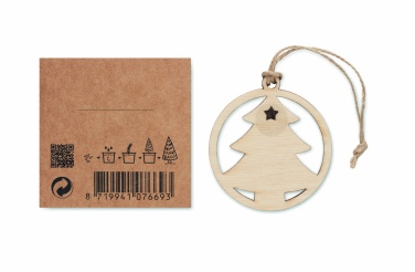 Logotrade promotional item picture of: Wooden tree shape hanger