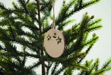 Logotrade promotional merchandise picture of: Wooden bauble shape hanger