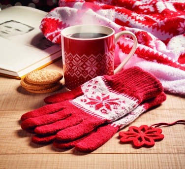 Logotrade promotional gift picture of: Winter gift mug and gloves set