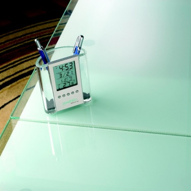 Logo trade promotional merchandise photo of: Pen holder with calendar